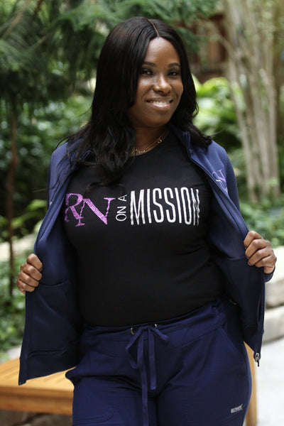 RN/Nurse on a mission T-shirt